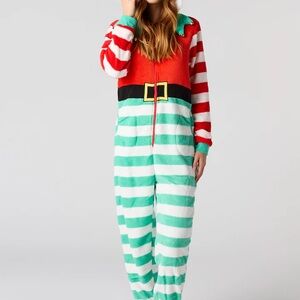 Festive Striped Elf Onesie